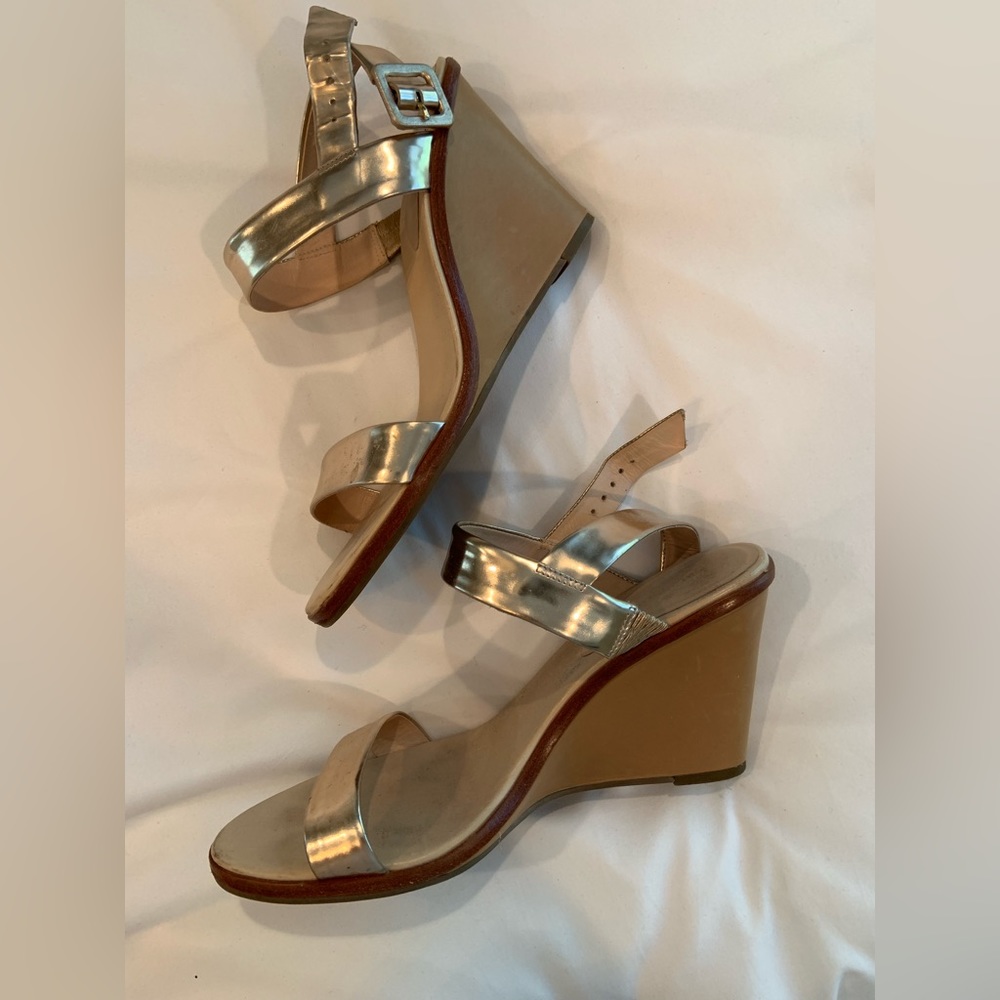 Kate Spade Metallic Wedges